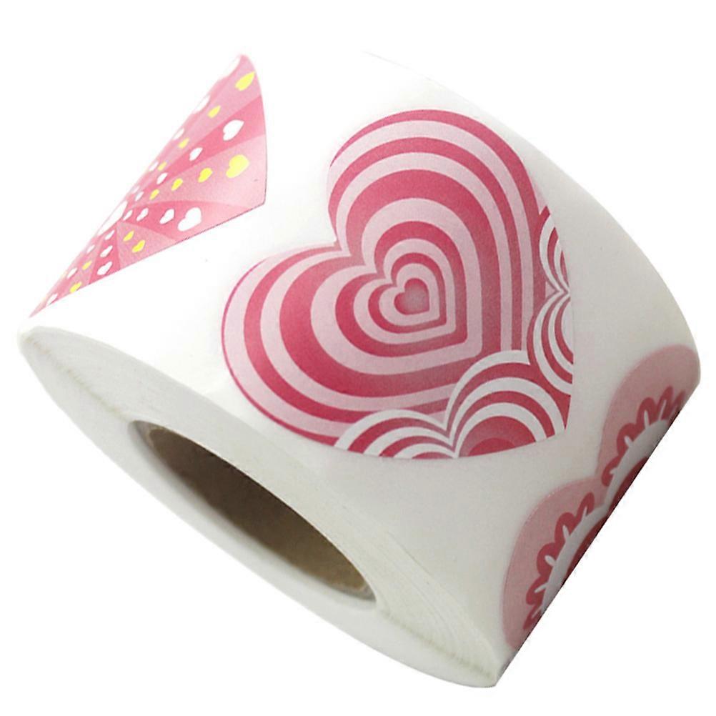 500Pcs Valentine Heart Stickers For Envelope And Gift Wrapping DIY Craft Projects Easy To Apply