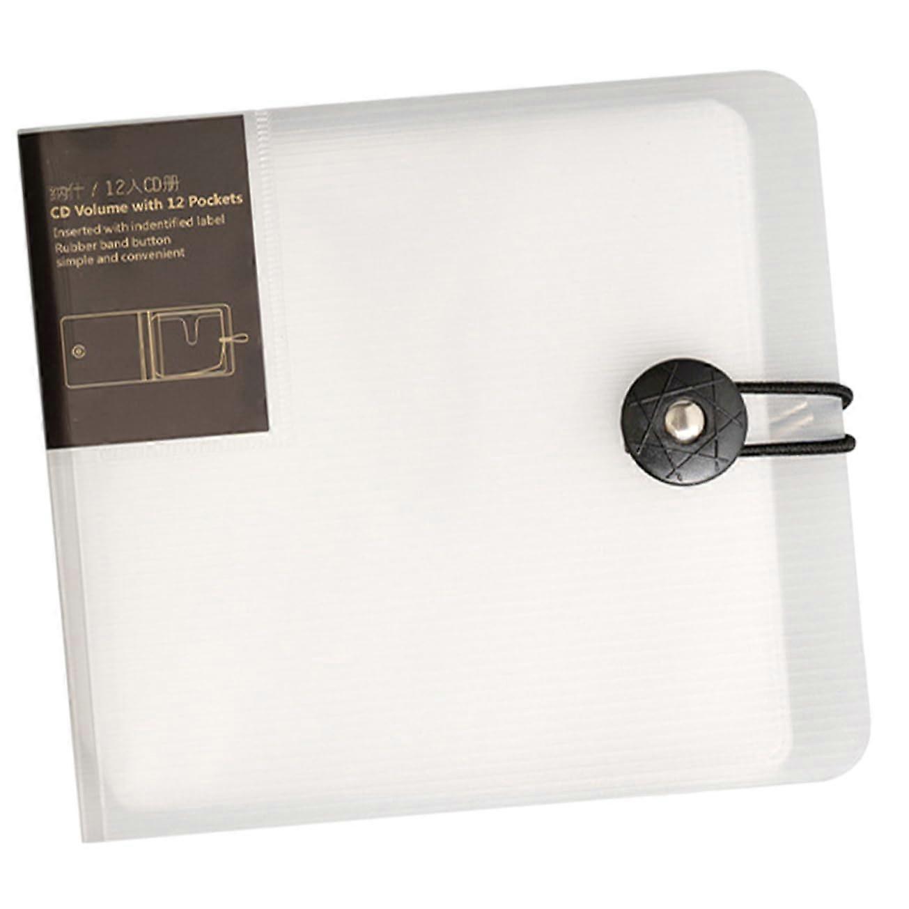 Portable CD Storage Bag with Transparent Design, Lightweight Material for Scratch and Damage Protection, Ideal for Home and Travel Use.