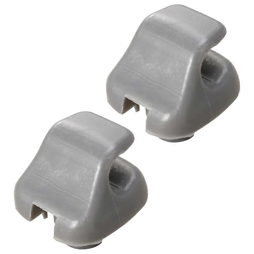 Sun Visor Holder Hook Vehicle Sunscreen Holder For Car Owners Light Grey Durable Performance 2Set