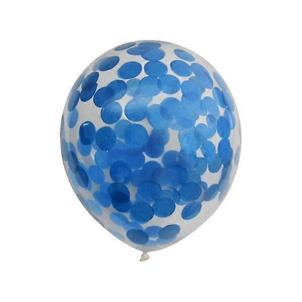 Globos Latex Confetti Balloon (6-pack) One Size Blå Blue One Size