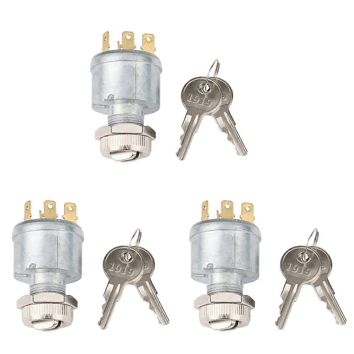 3X for Ignition Switch, Switch Key Fits Golf Cart 33639-G01,Golf Cart Accessories