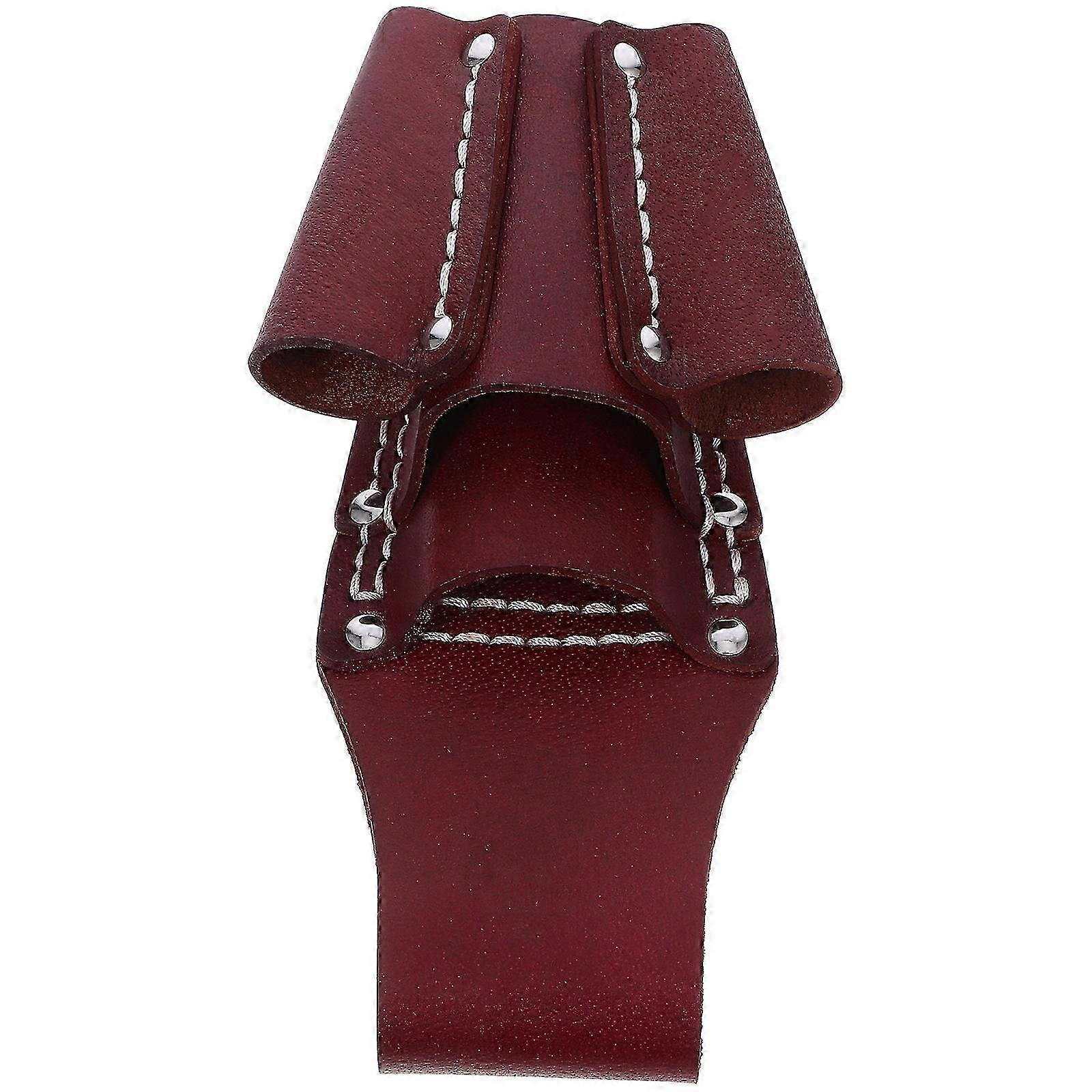 Utility Tool Pouch Brown Rectangular Tool Work Pouch Men Easy to Clean Gardening Construction 1Pack