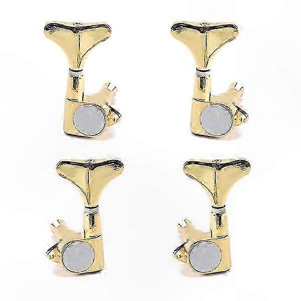 Ensemble de remplacement des têtes de machine d’accordage de guitare et de basse en or pour une configuration 2 droites 2 gauches