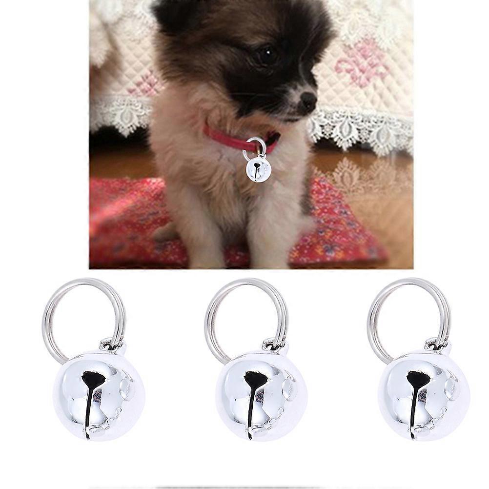 Silver Metal Cat and Dog Bells Pet Tracker Accessories for Pets Perfect for Christmas 10pcs 18mm