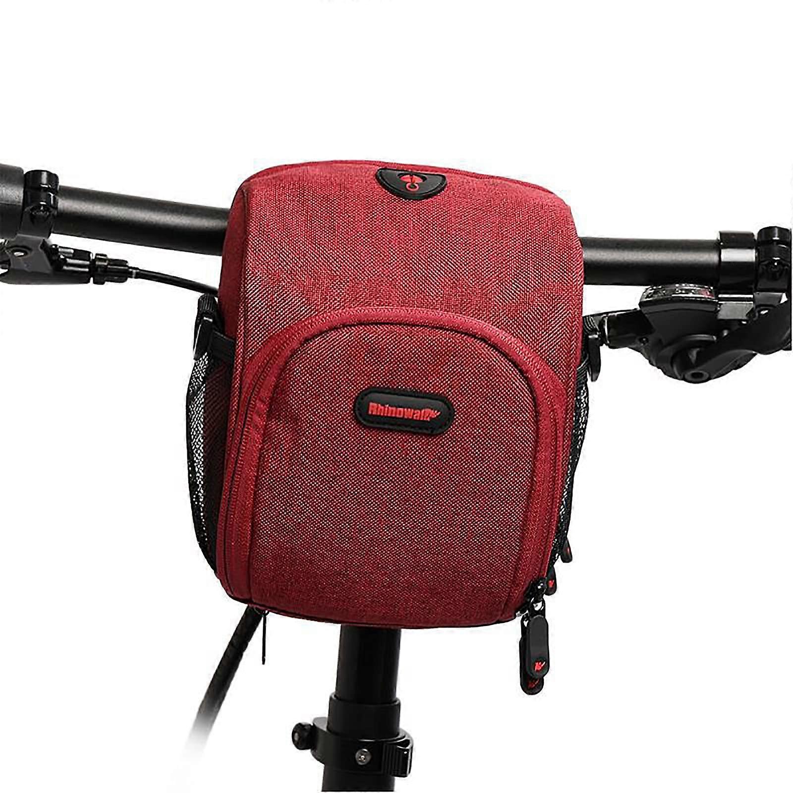 Bicycle Handlebar Bag, Waterproof Multifunction Front Crossbar Bag for Mountain & Road Bikes, Frame/Shoulder/Waist Bag