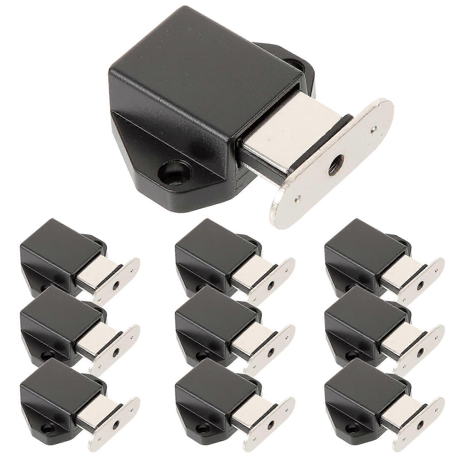10pcs Heavy Duty Rebounding Door Latches Push To Open Cabinet Locks Durable Magnetic Latch for Secure and Easy Access Closures