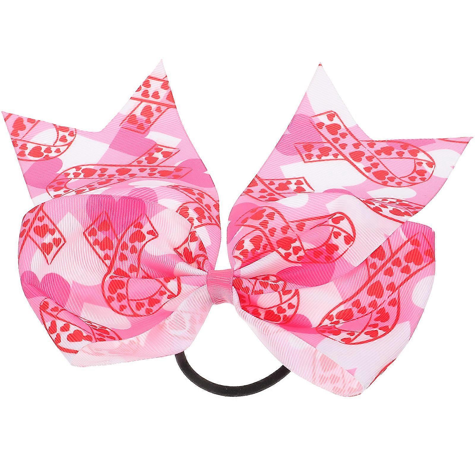 Multi Color Hair Tie With Decorative Bow Suitable For Women Ideal For Birthdays And Events 1Set