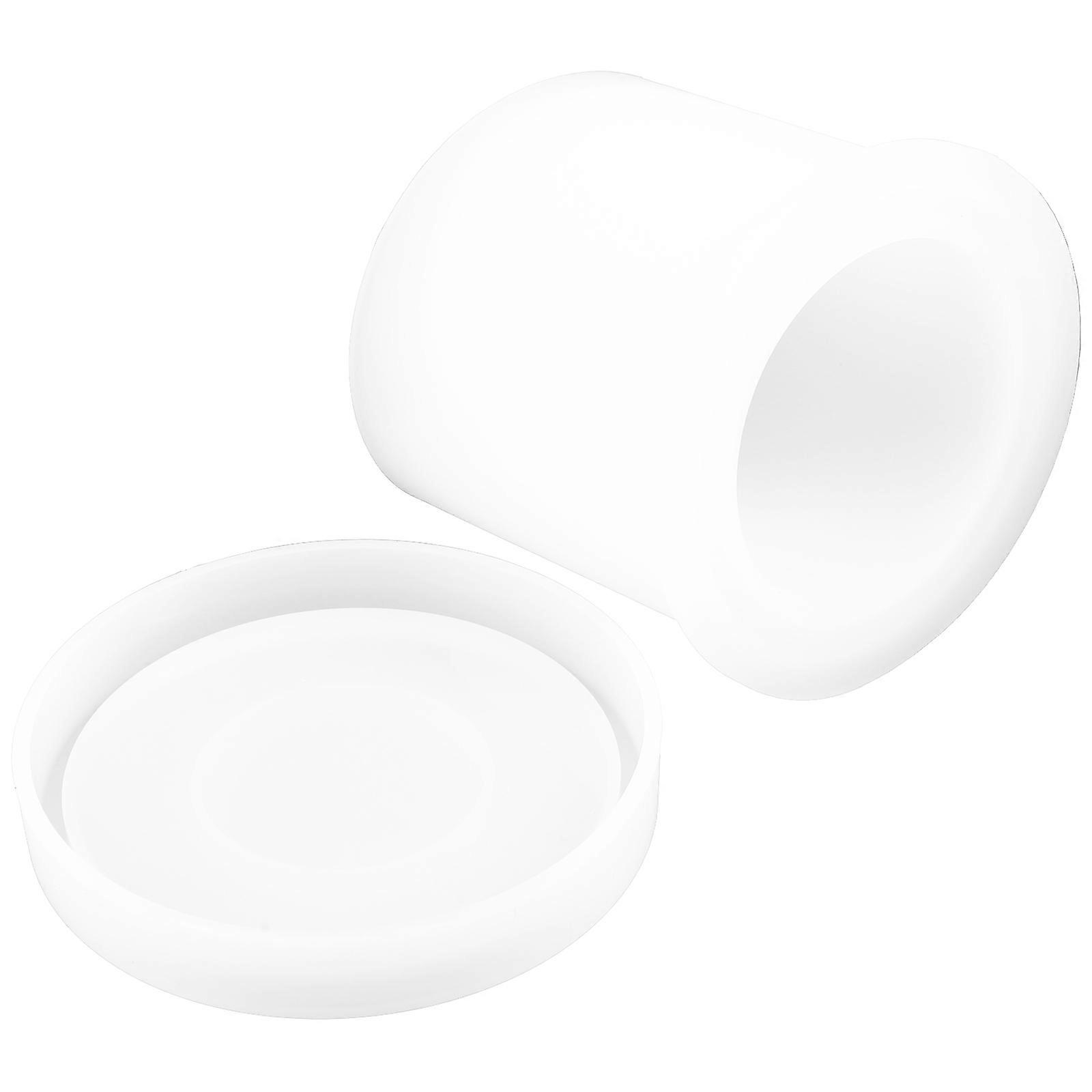 Resin Vase Mold Flower Arrangement Planter Mold With Saucer Made Of Silicone In Transparent Color For DIY Planter Making 1Set