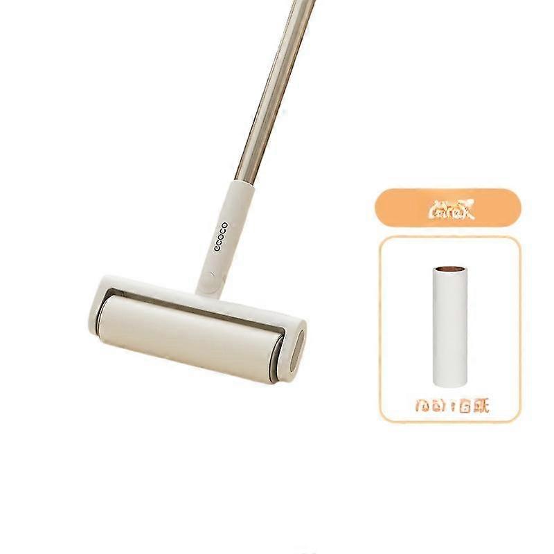 Lint Roller Long Handle Home Lint Brush Tool for Bed Floor Dust Hair Removable