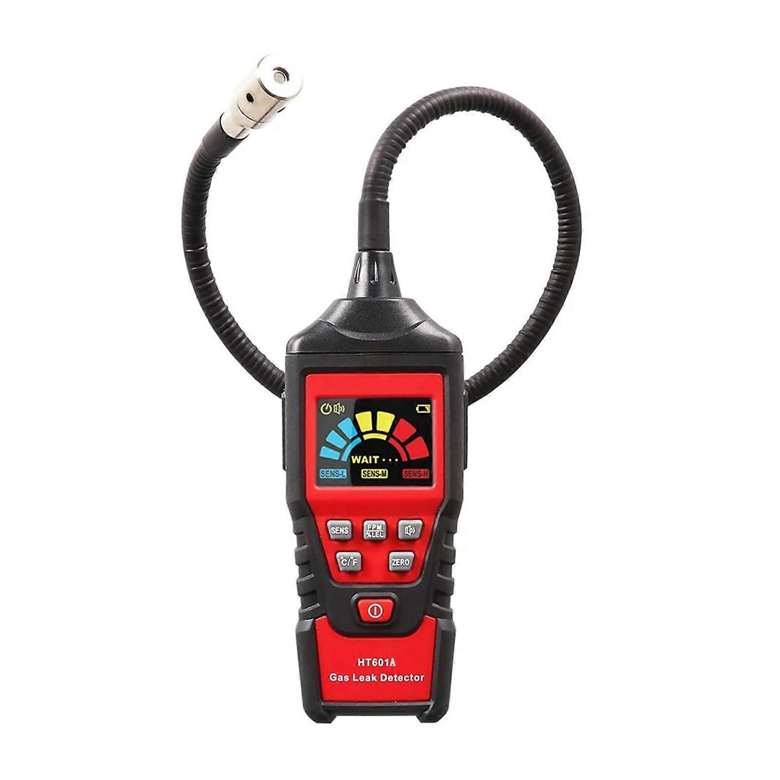 Gas Warning Device, Precision Gas Leak Detector HT601A 01000PPM Alarm Combustible, Methane Gas Detector (HT601A)