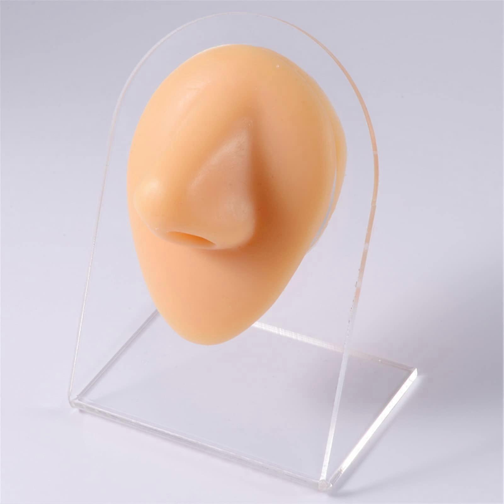 Silicone Acupuncture Human Model Teaching Tool, Soft Flexible Pressing Needle Practice Aid