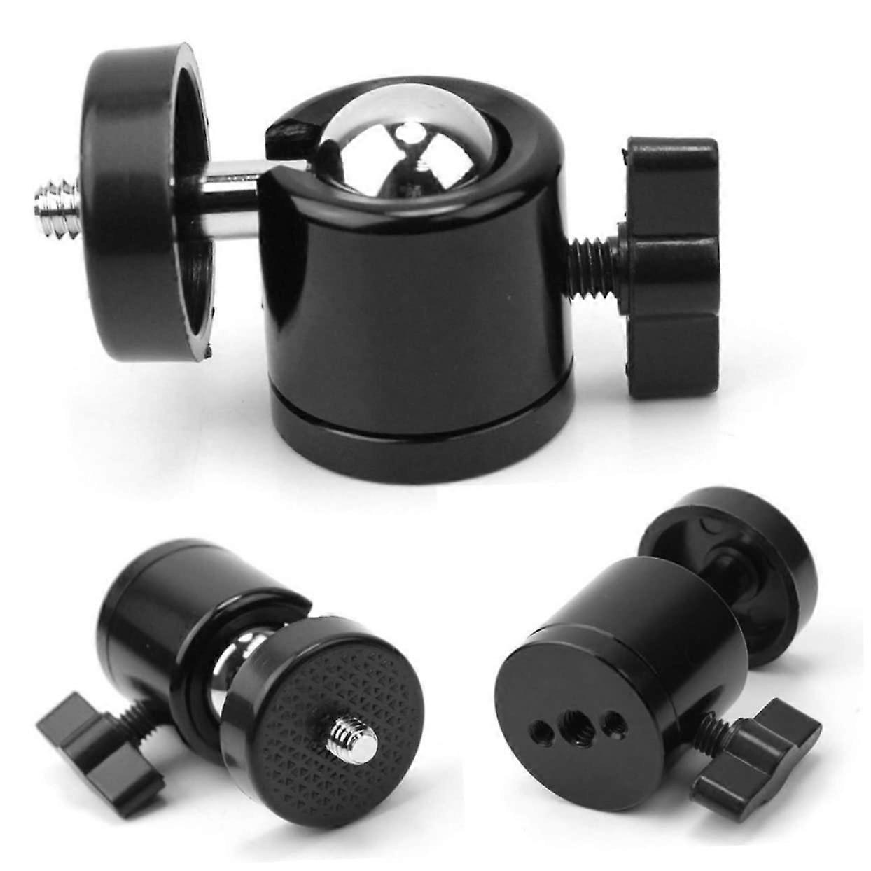 Small Tripod Head for DSLR Cameras Portable 1/4-Inch Thread 360-Degree Pan Tilt Up To 25kg