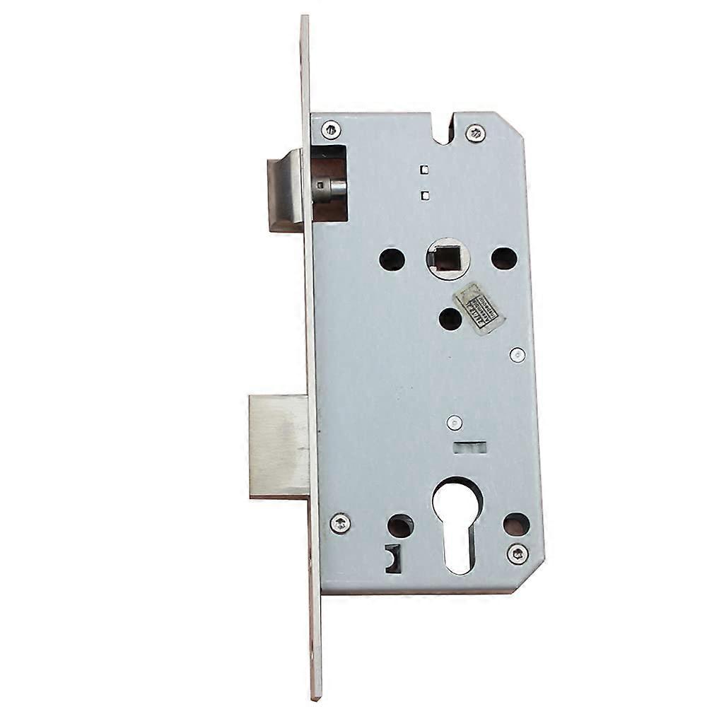 Stainless Steel Insert Lock for Mortise Locks, 45mm, Silent Latch, Mechanical Door Lock Accessories, Black/White