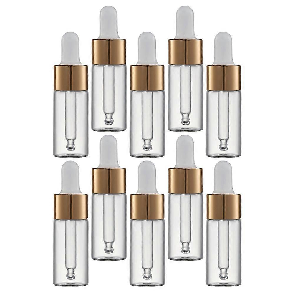 Essential Oil Bottle Glass Dropper Bottle for Storage Use 10Pcs Multi-Color