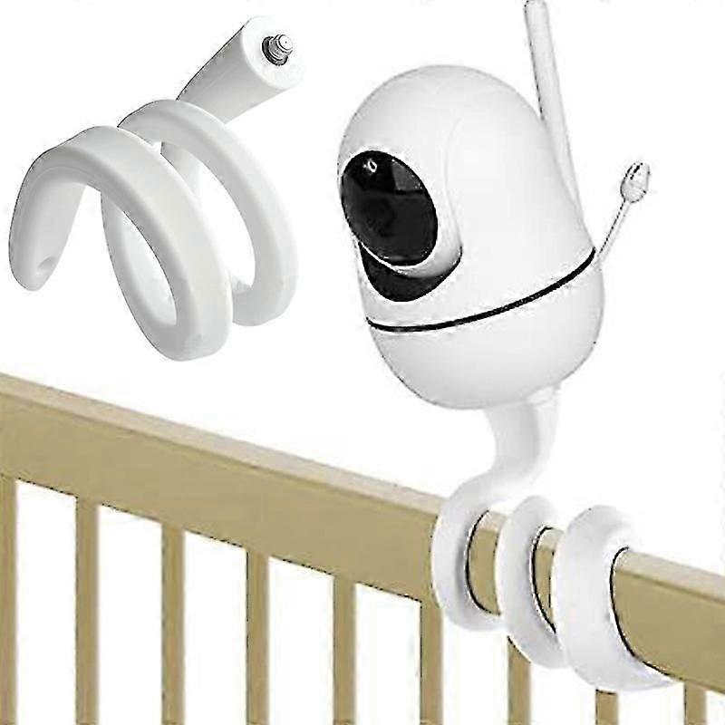 Support de moniteur pour bébé pour Hellobaby Hb65 / hb66 / hb248, caméra de moniteur pour bébé Anmeate Sm935e, support pivotant multifonctionnel, pas d’outils ni de dommages muraux. 2 pièces