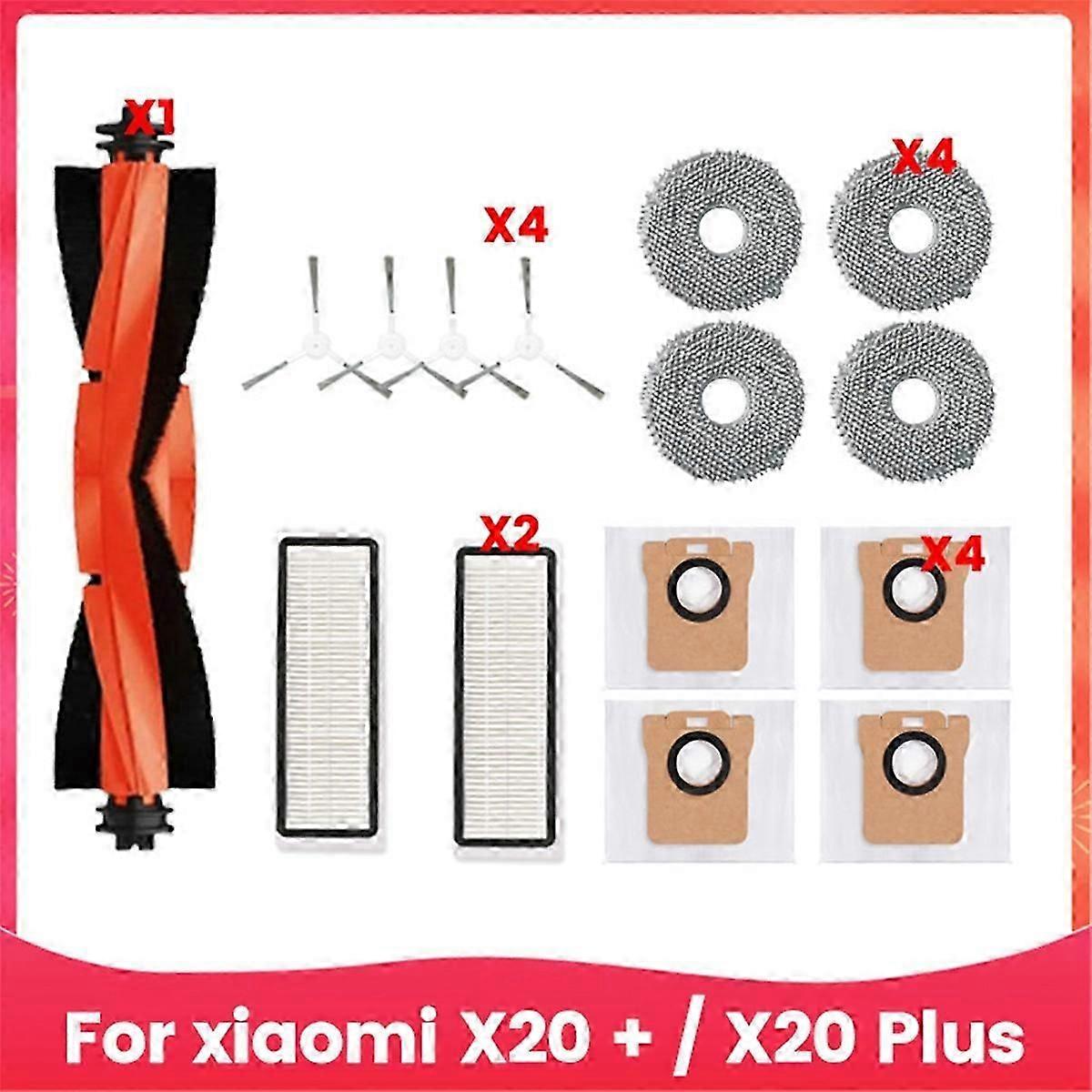 Accessory kit for Xiaomi Robot Vacuum X20 with filters