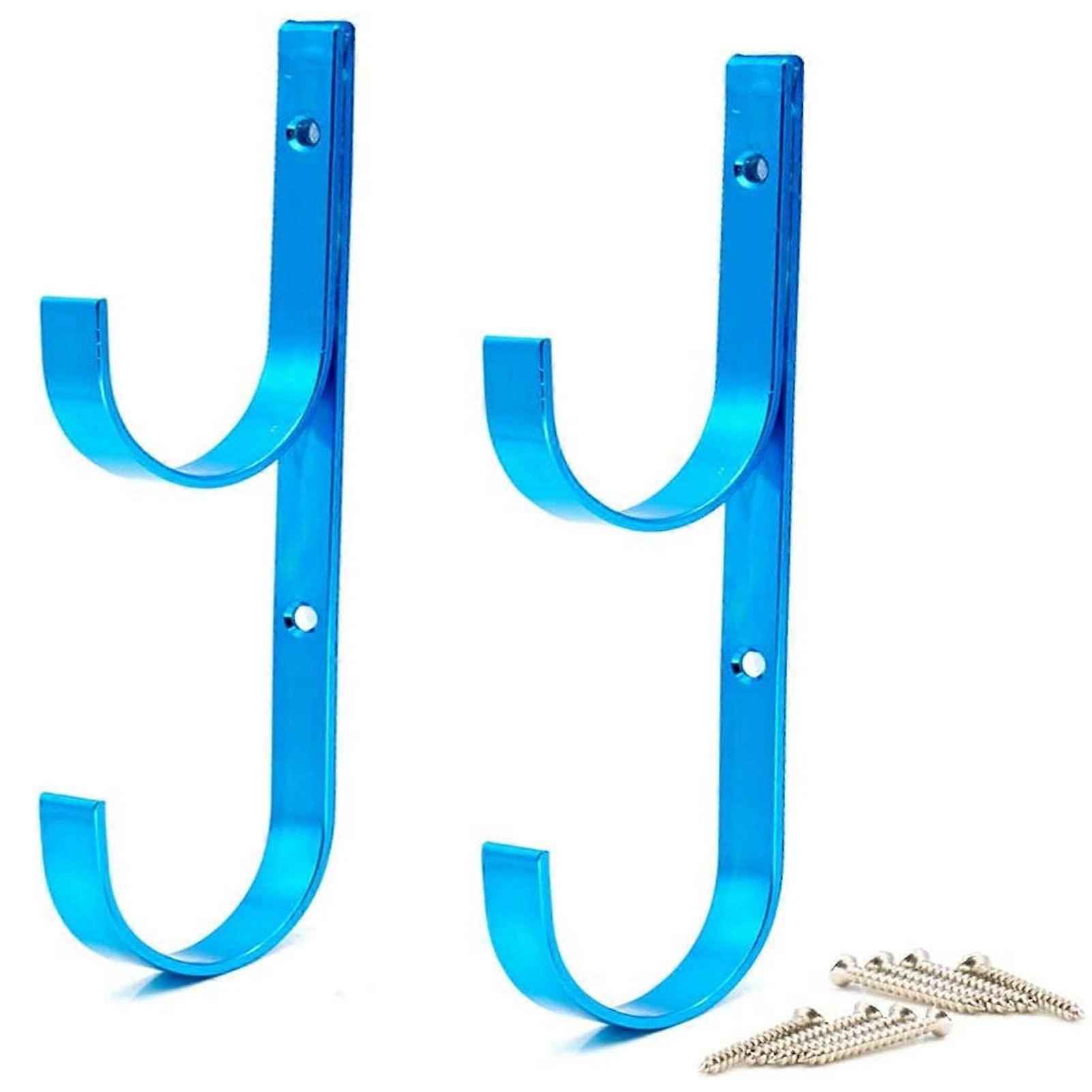 HeavyDuty Pool Pole Mounting Brackets  Aluminum Alloy Telescopic Pole Attachment Hooks for Pool Mesh Brushes  Telescopic Poles, Rakes