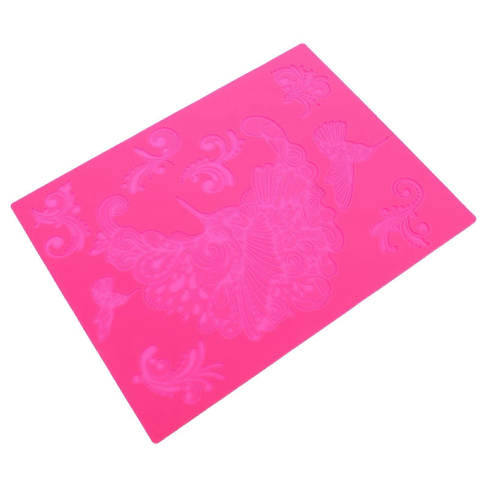 Reusable Silicone Cake Lace Mold for DIY Baking Versatile Embossing Mat for Fondant & Cake Decorating with , Food Safe Material and Elegant Patterns