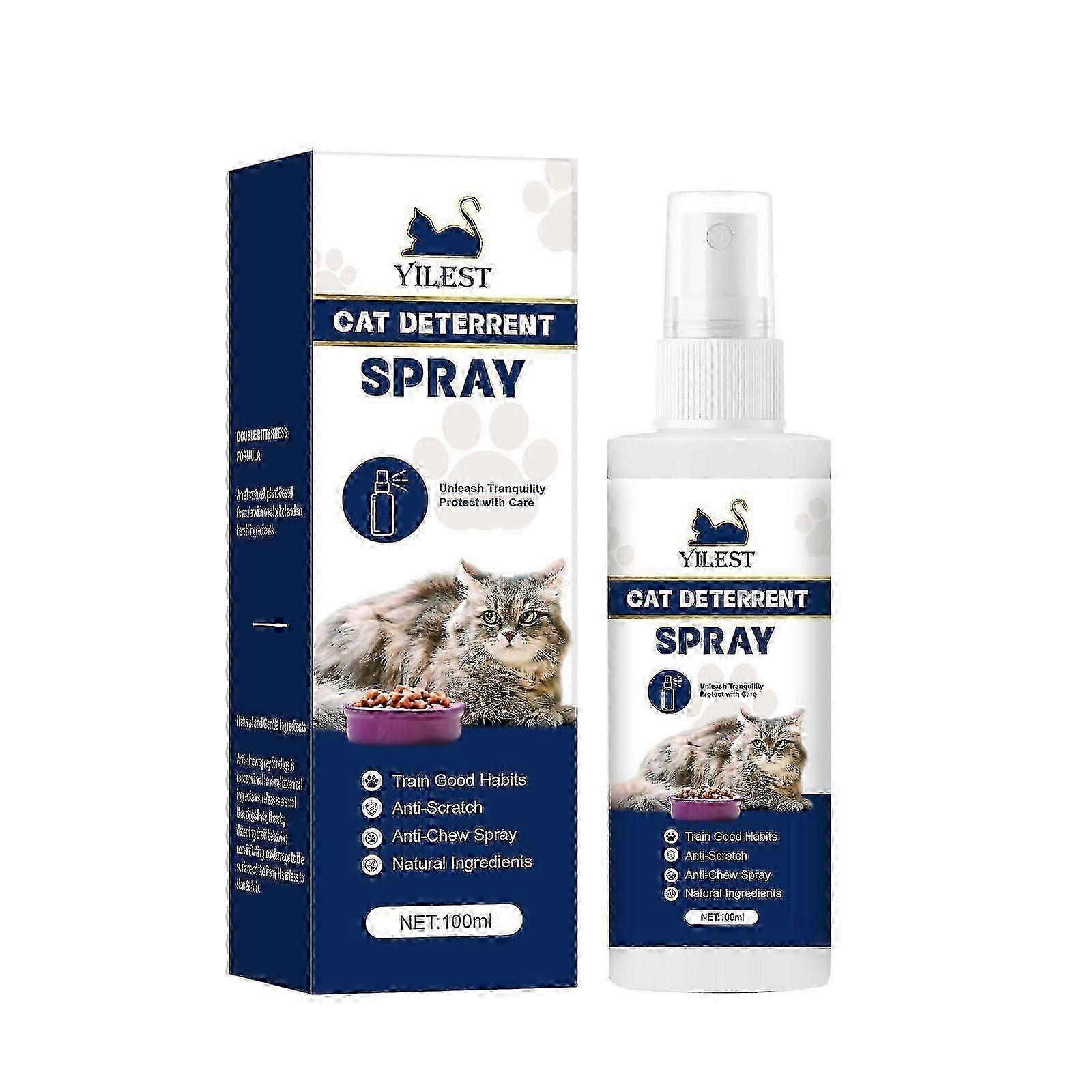 100ml Cat Scratch Deterrent Spray,Cat Anti Scratch Spray for Furniture,Cat Scratching Training Spray