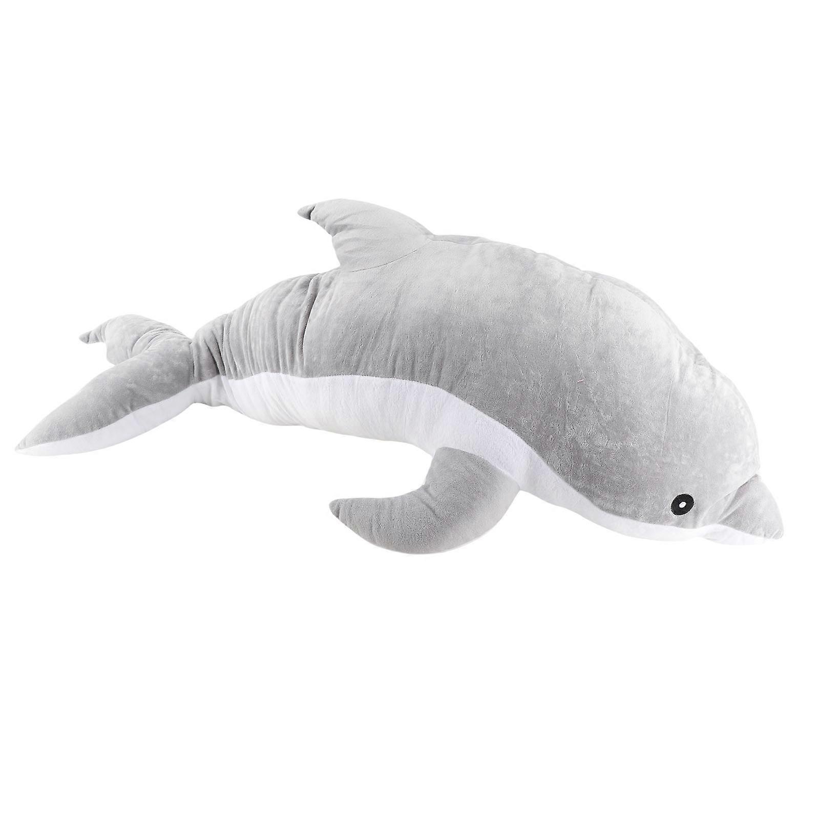 Soft Plush Large Dolphin Pillow 1m Grey Multifunctional Doll