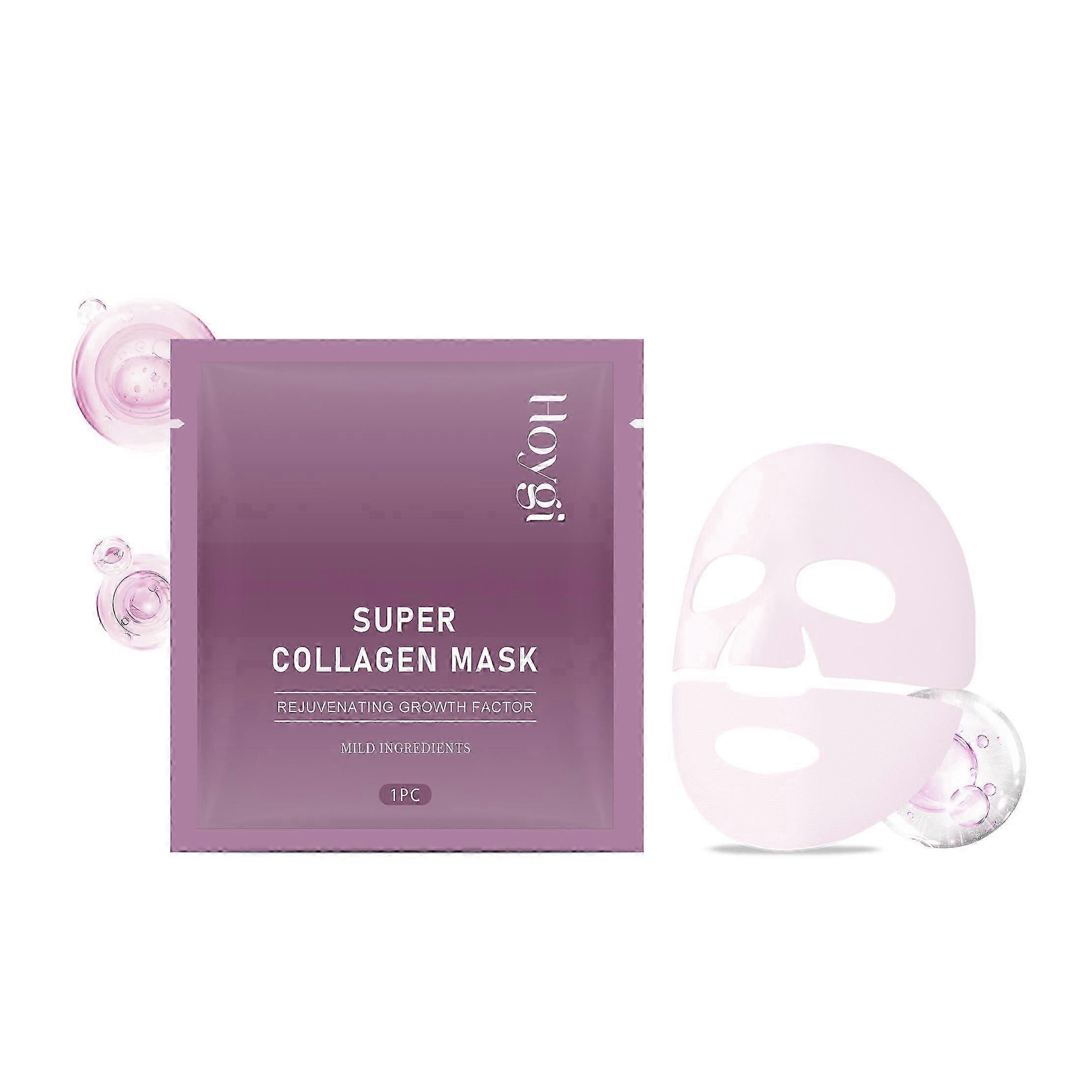Hoygi collagen moisturizing facial mask (bagged) to improve fine lines, brighten, moisturize and tighten pores
