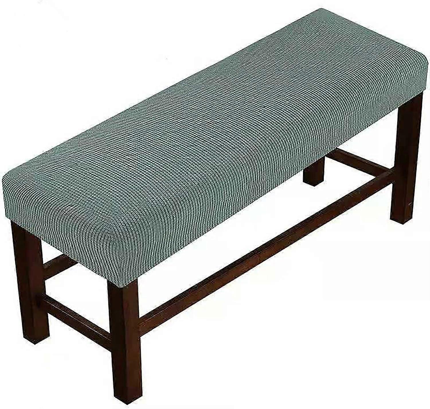 Stretch Dining Room Bench Covers Jacquard Spandex Bench Seat Protector Removable
