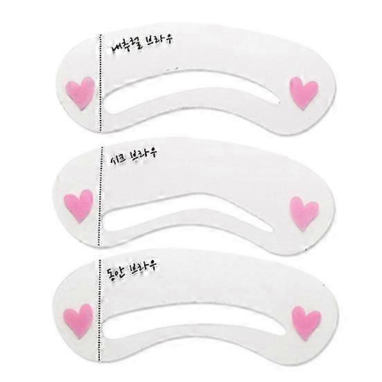 3Pcs Eyebrow Stencil Molds Soft Professional Makeup Tool Assistant Eyebrow Stencils for Home 2025