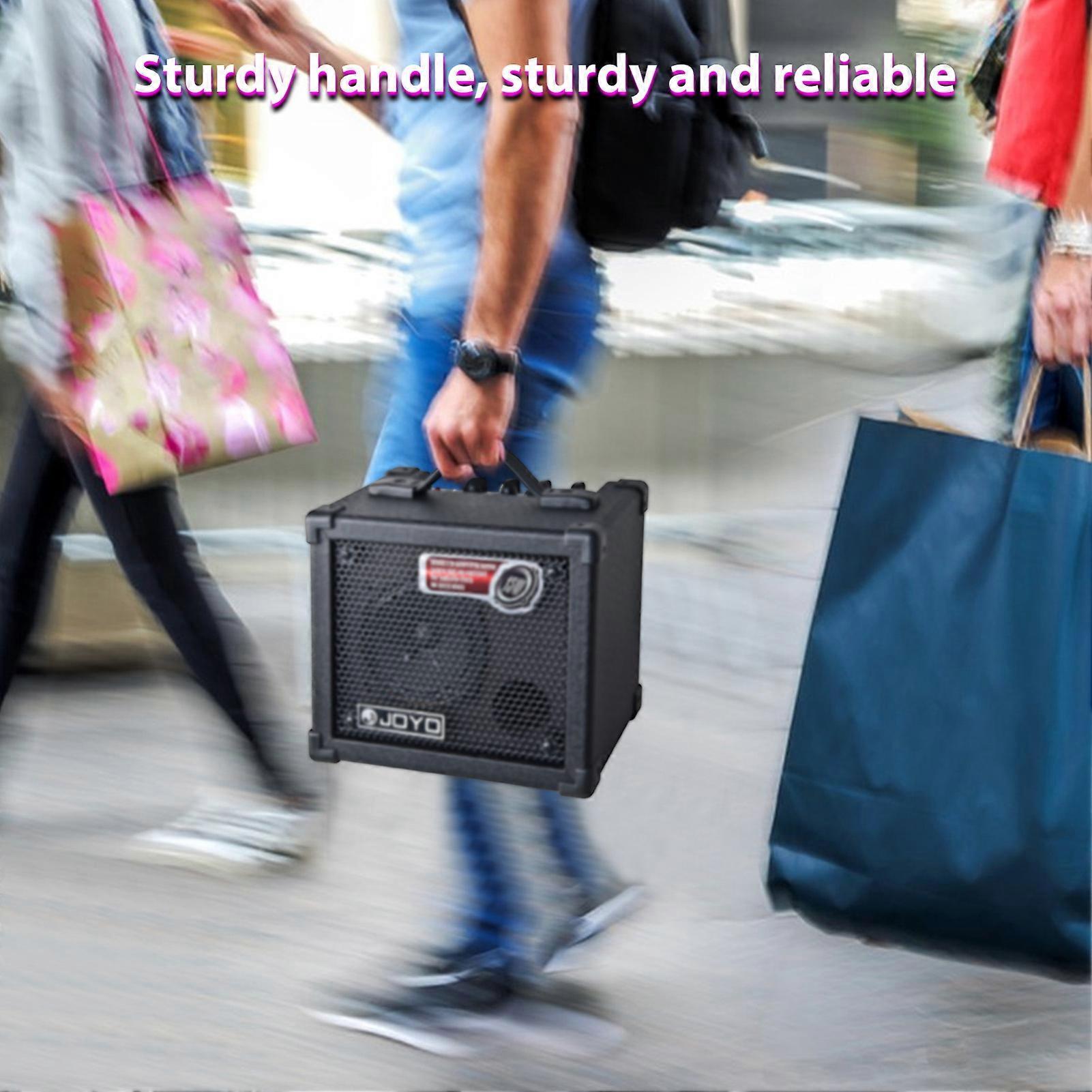 15W Portable Electric Guitar Amp with 8 Tones & Delay Effects