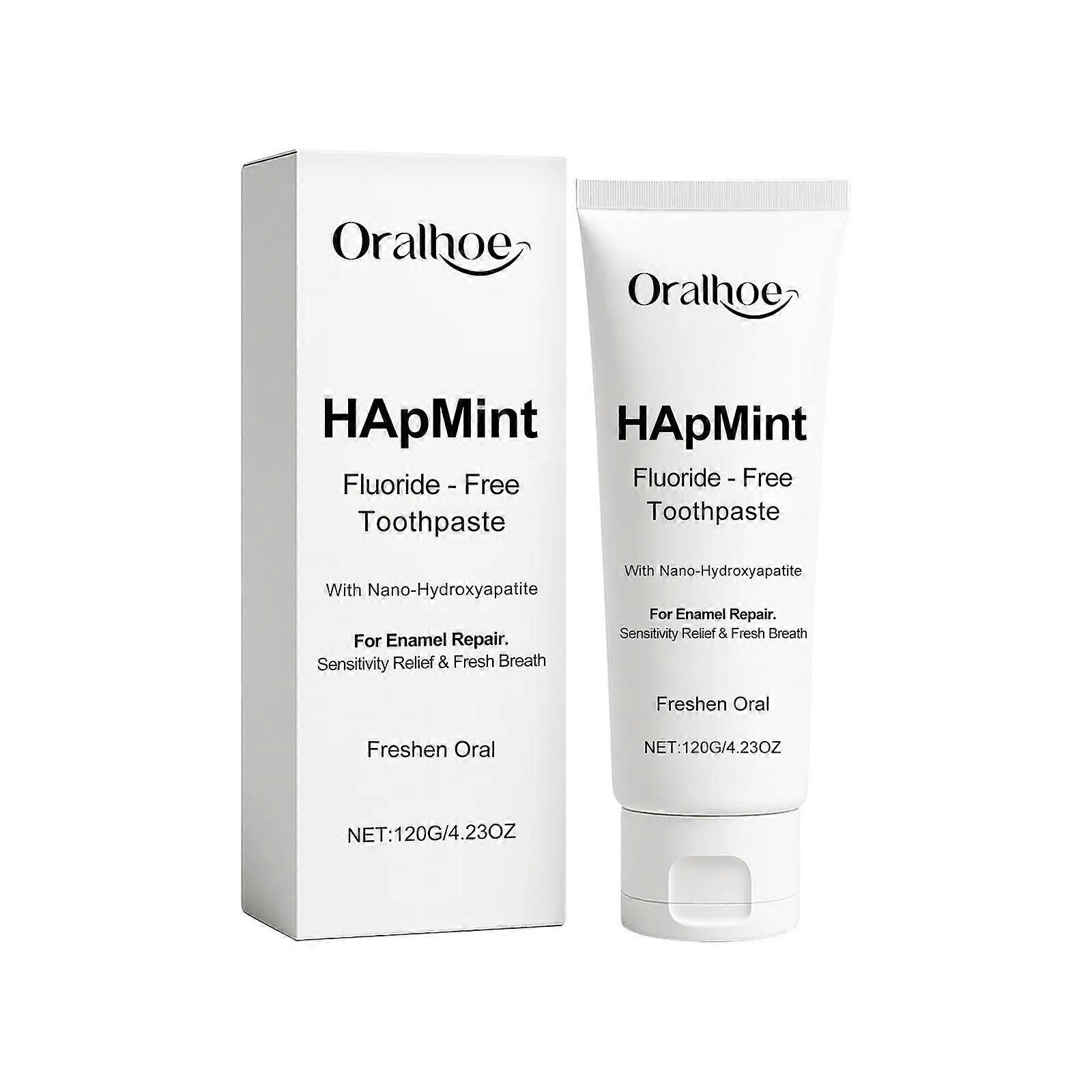 HApMint Toothpaste With Nano-Hydroxyapatite,Advanced Enamel Protection, Fresh Breath