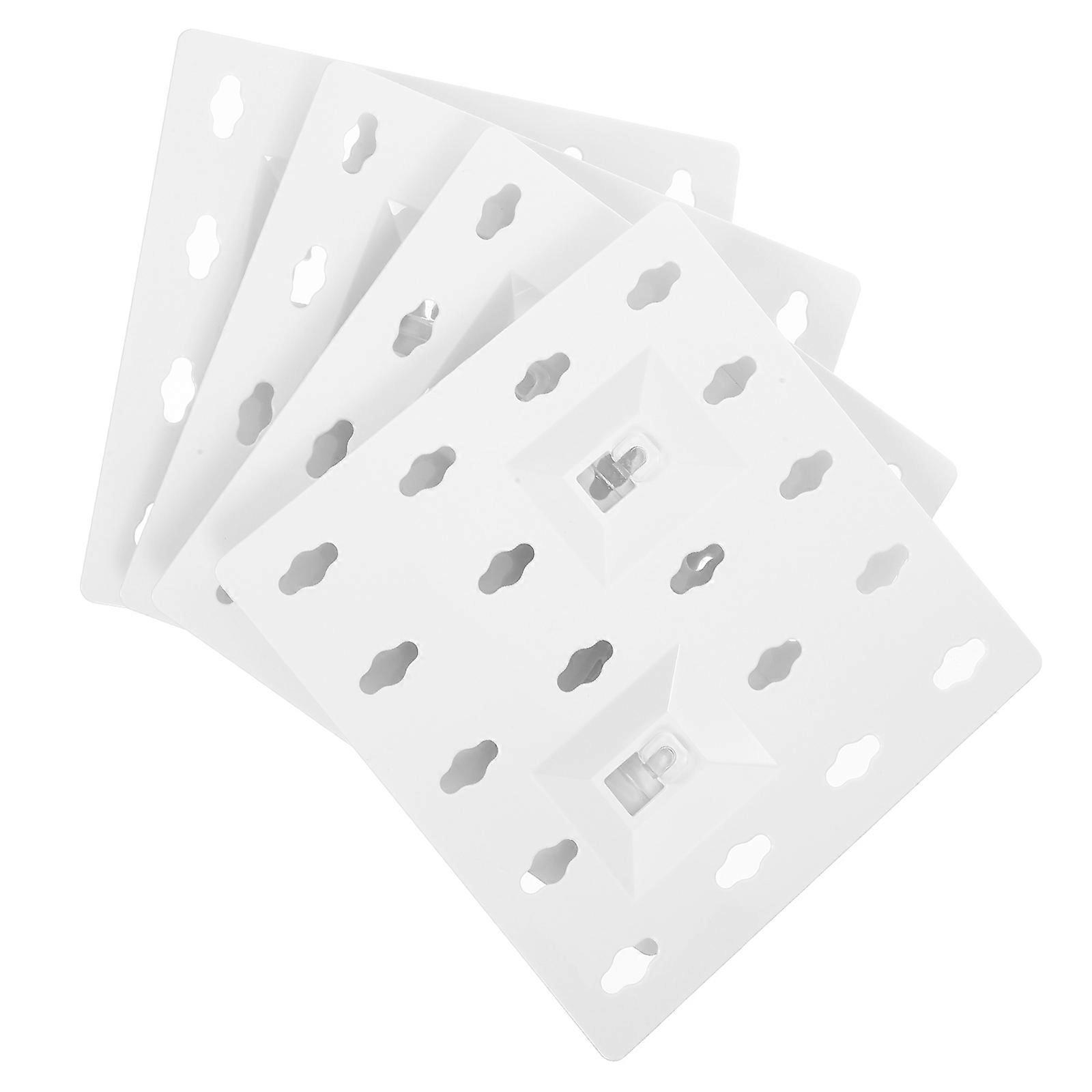 Pegboard Panel Display Rack Garage Storage Solution PVC Made Wall Mount Organizer 7.1×7×0.4in 4Pegboards