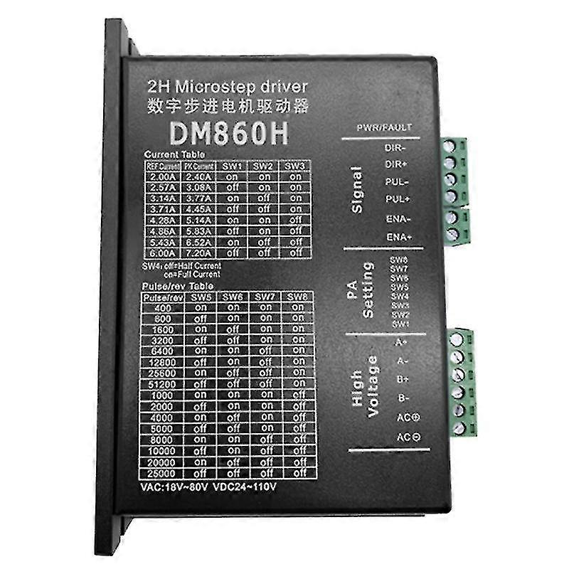 Digital Motor Driver, Dm860H Stepper Motor Driver Is Suitable for 57 86 Series Stepper Motors
