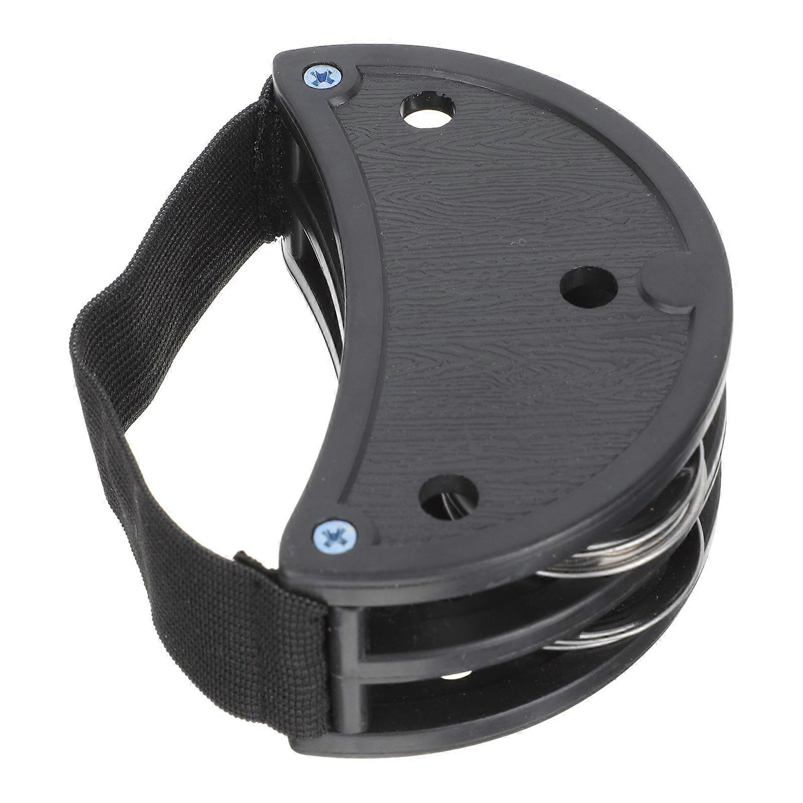 Black Foot Bell with Adjustable Strap for Performance Double Row Metal 7.5 inches