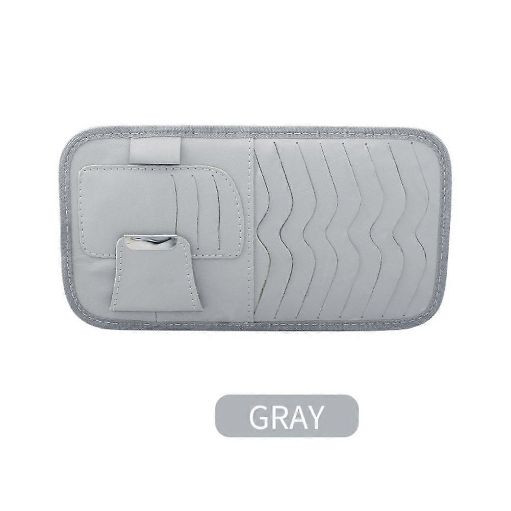 Car Use Storage Pouch for with Sun Visor Organizer Grey