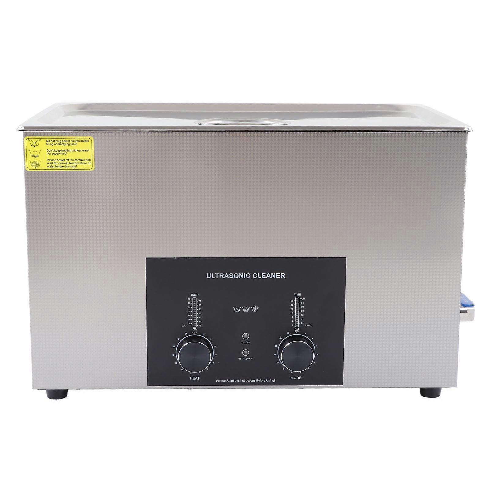 Ultrasonic Cleaner Adjustable Ultrasound Degassing Machine 30L for Denture Coin Circuit Board Laboratory EU Plug AC220V 