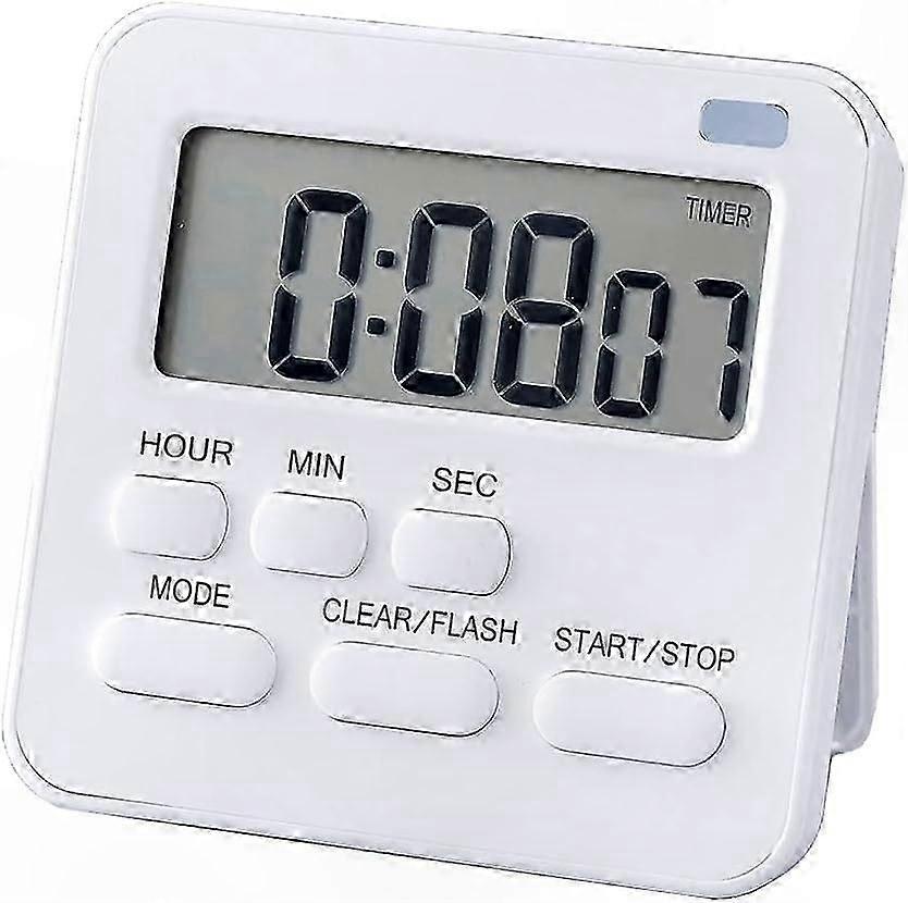 Digital Kitchen Timer with Stopwatch and Countdown Function, Magnetic Egg Timer Alarm for Cooking and Baking