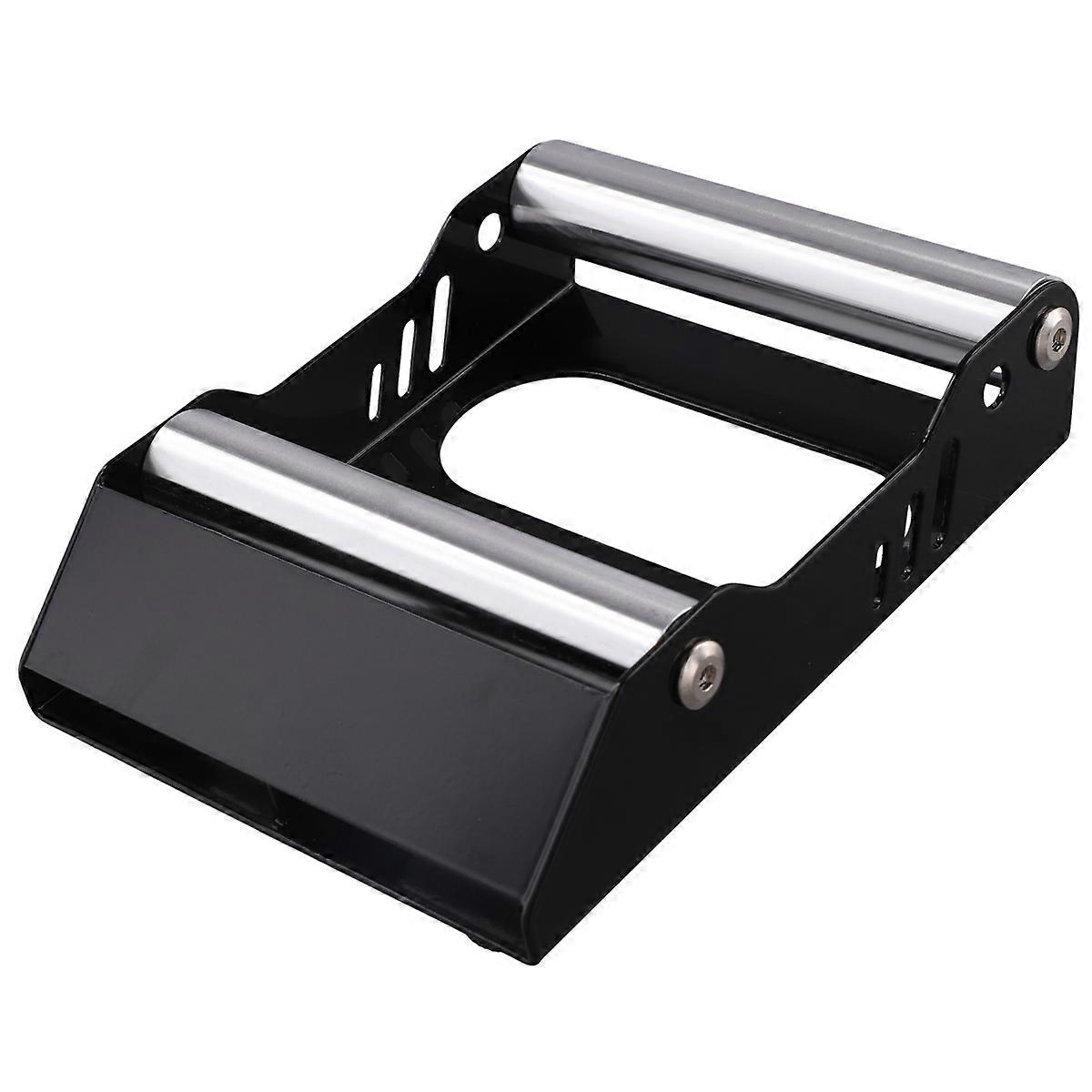 Motorcycle Chain Clean Roller Ramp Lift Tire Cleaning Stand Black