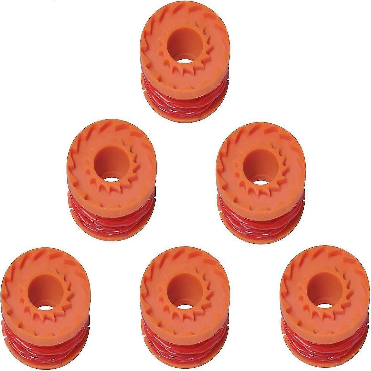 Strimmer Spool Compatible with Qualcast Worx Grass Trimmers Replace CGT183A, CGT18LA1, WA0004,WG150,WG153 (Pack of 6)
