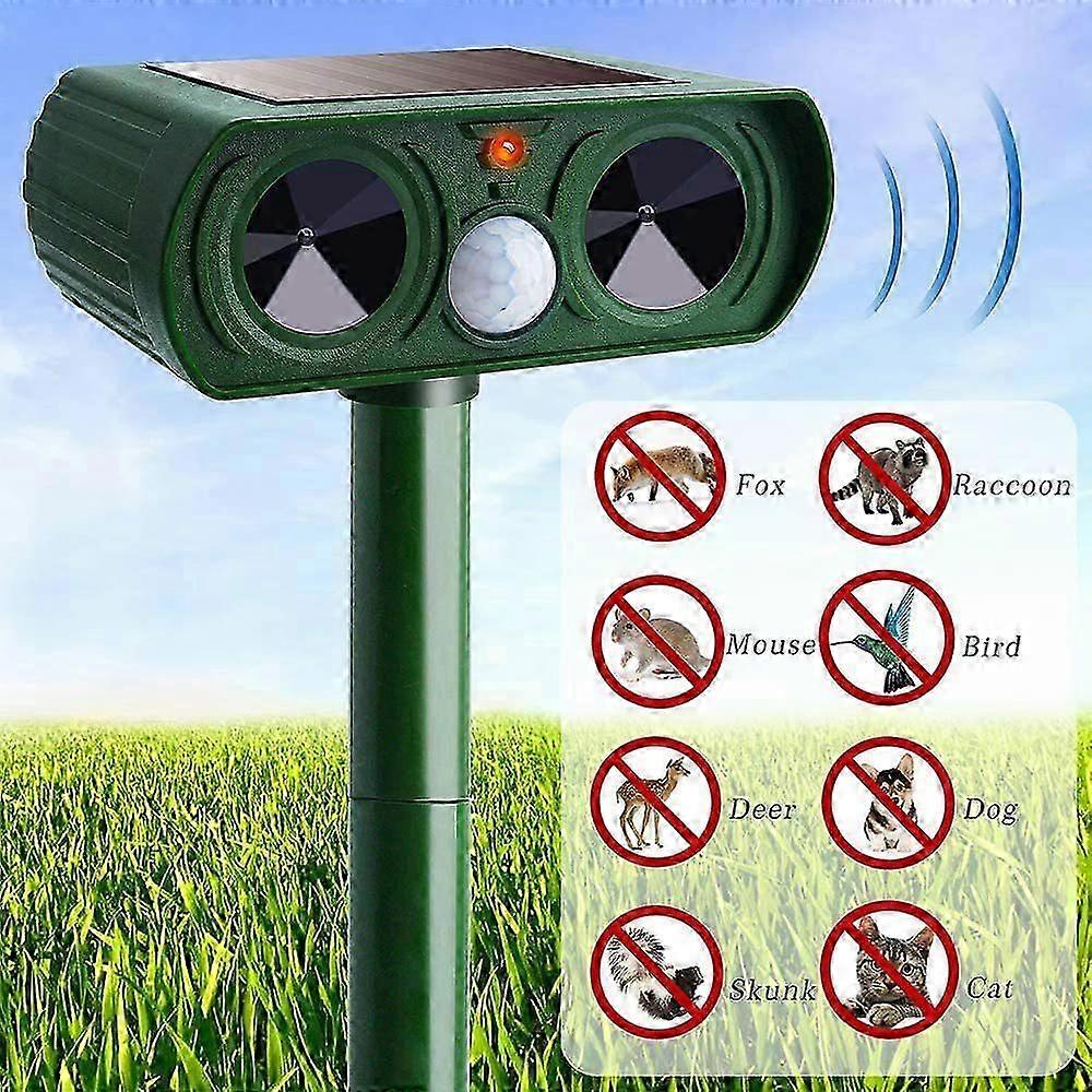 Ultrasonic Cat Scare, Cat Repellent Solar Animal Repeller Ultrasonic Waterproof with Motion Detector and Flash, Pet Repellent