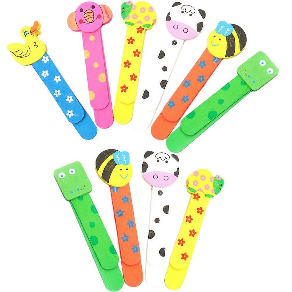 Wooden Bookmark Book Marks Creative Cartoon Bookmark for Reading 30Pcs
