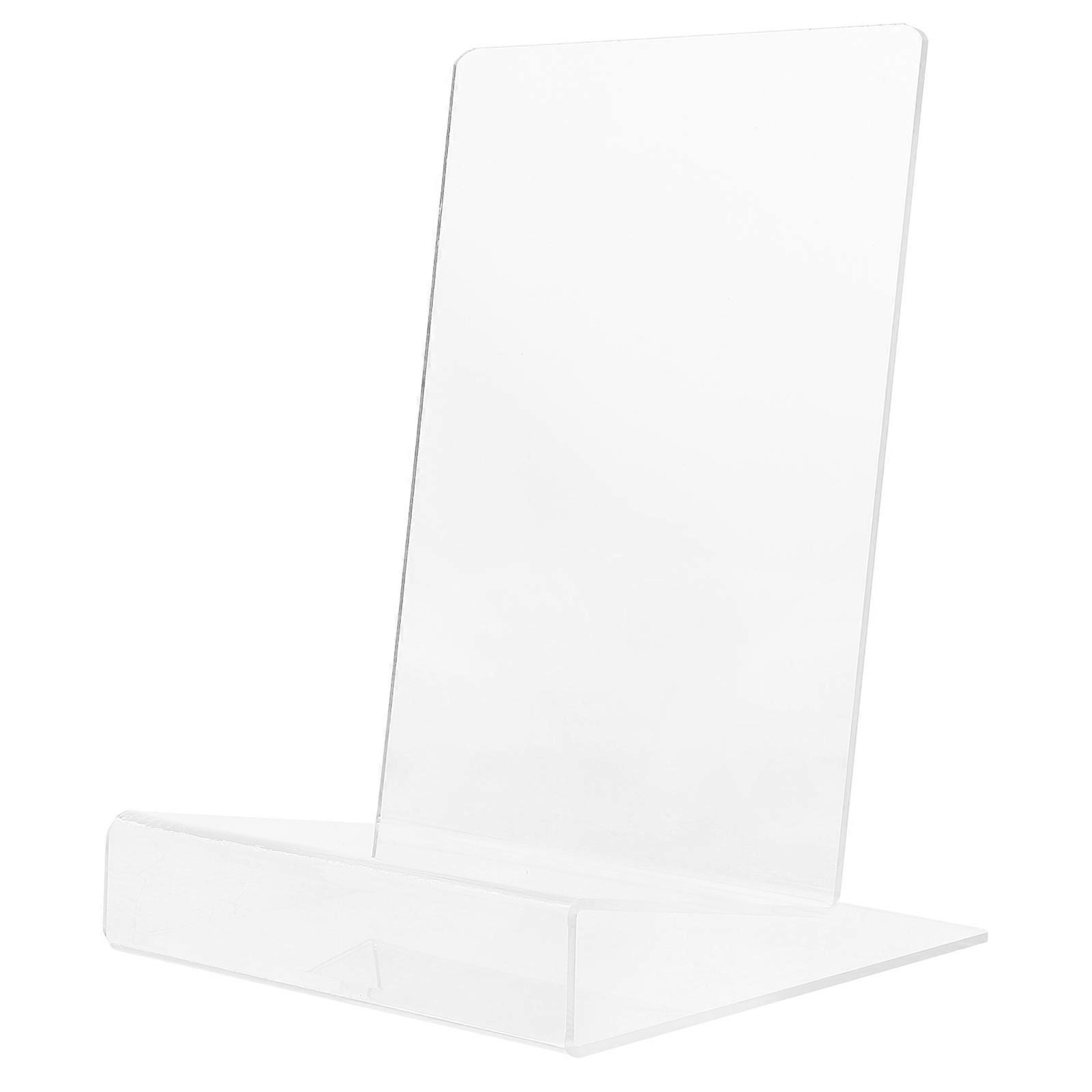 Clear Book Display Stand Acrylic Book Holder for Storage 2Pcs Set