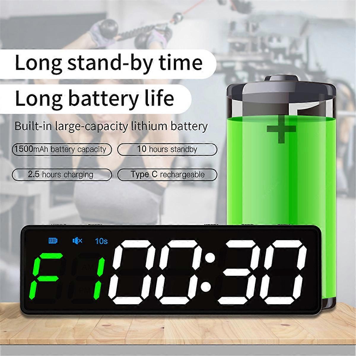Rechargeable Mini Gym Clocks - Portable Stopwatch