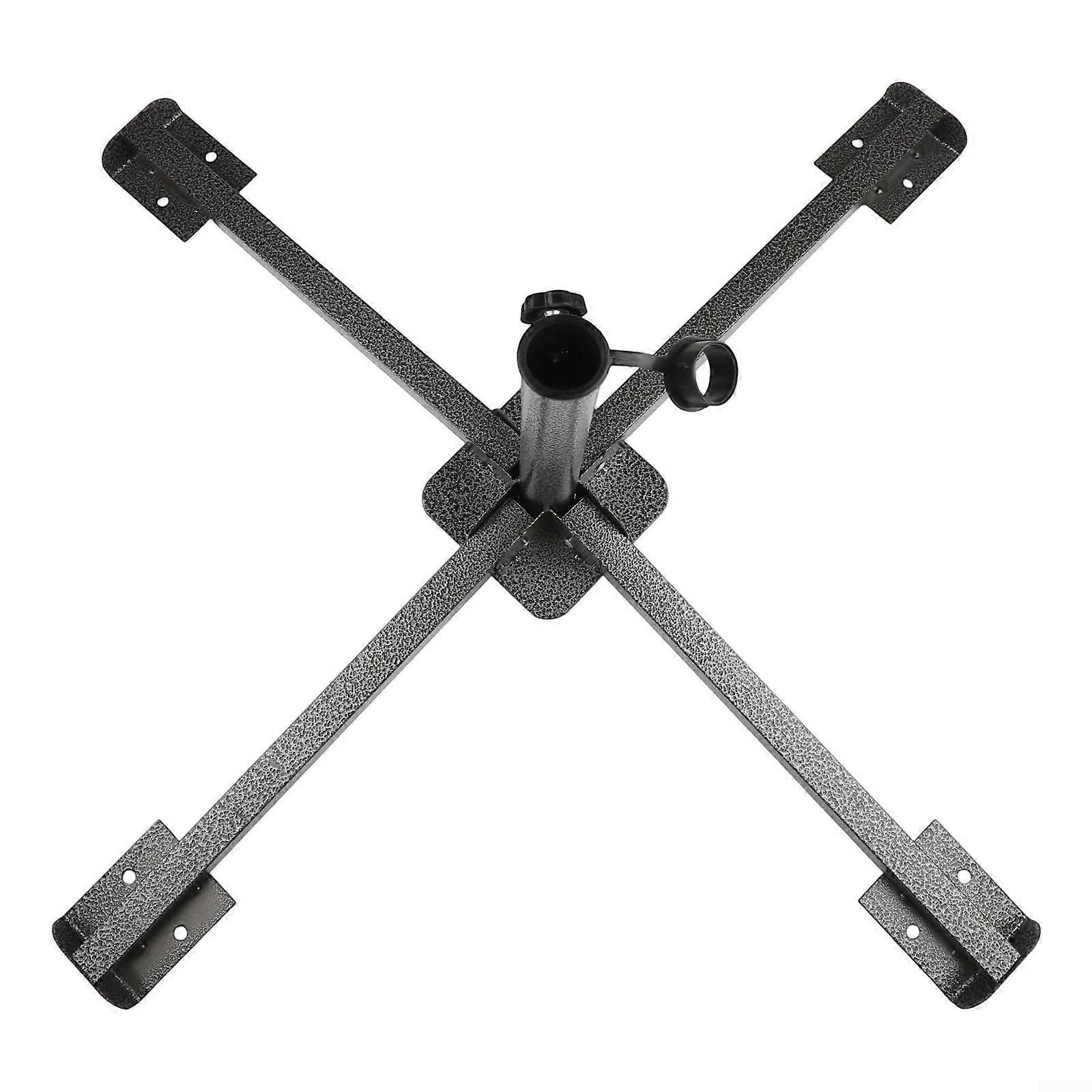 Outdoor Umbrella Base Sturdy Build Foldable Design Portable For Patio Umbrella Universal Fit For Standard Poles