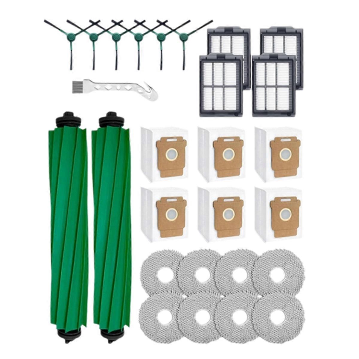 27 Pcs for Plus 505/405 Combo Sweeping Machine Accessories Main Side Brush Mop Filter Dust Bags