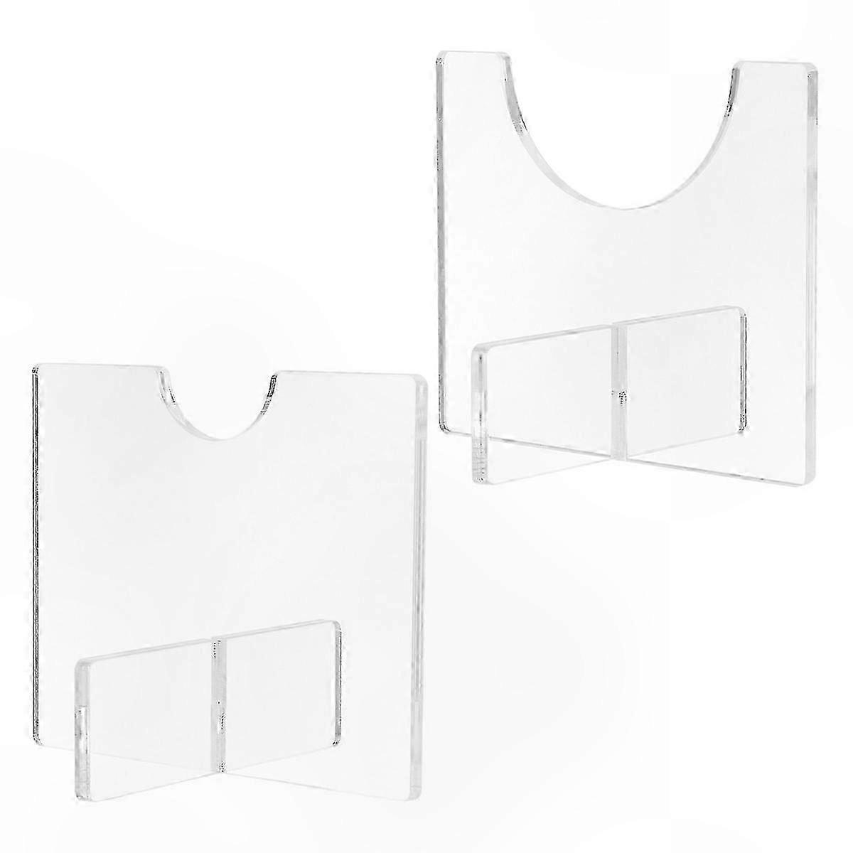 Transparent Acrylic Baseball Bat Display Stand, 2-Pack Horizontal Rack for Collectors & Enthusiasts