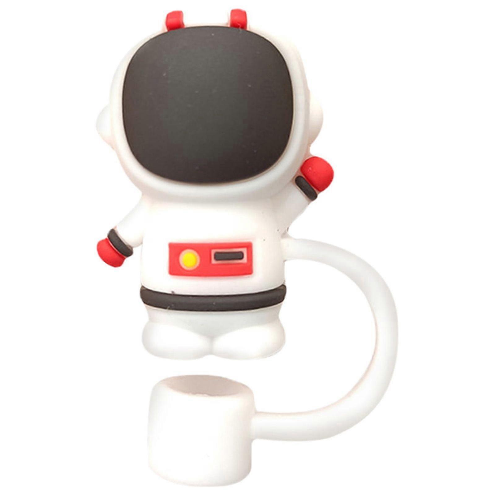 Wtgtog 1Pc Straw Tips Drinking Cap Proof Plugs Cover, 6-8mm Straw Sealing Tools, Creative Cup Accessories Compatible with Standard Straws