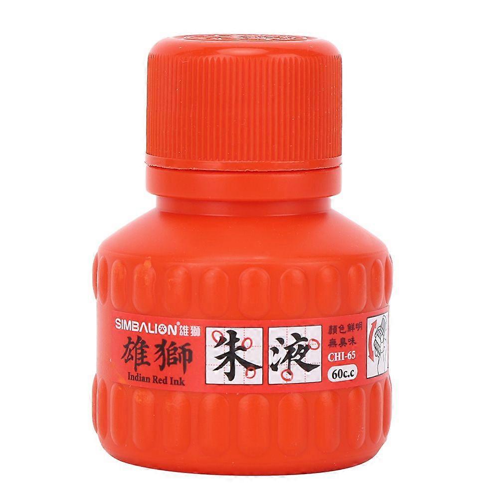60ml Red InkBright Color Chinese Painting Calligraphy Pigment Art Paint Supplies