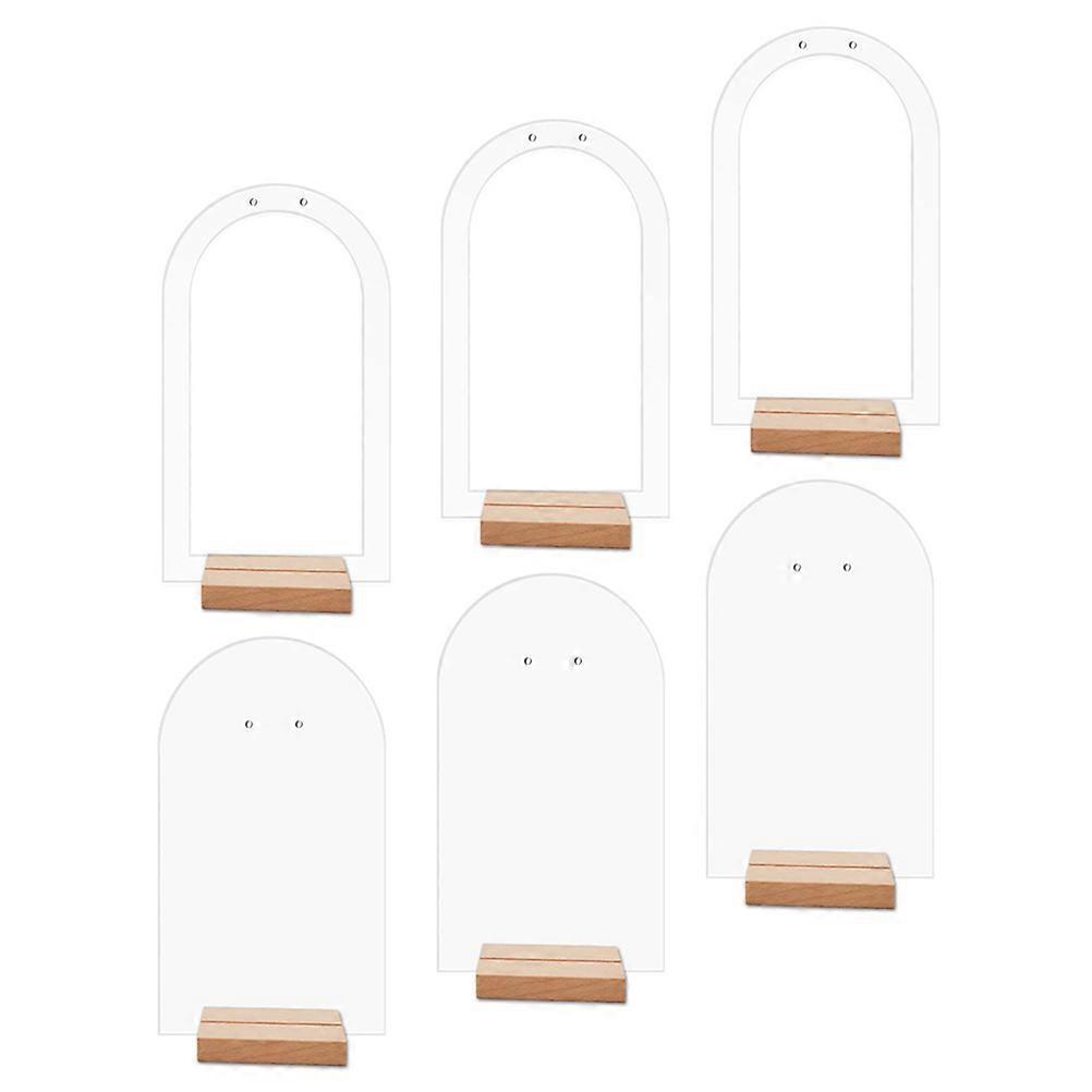 Acrylic Earring Display Stand for Storage 24Pcs with Arch Design