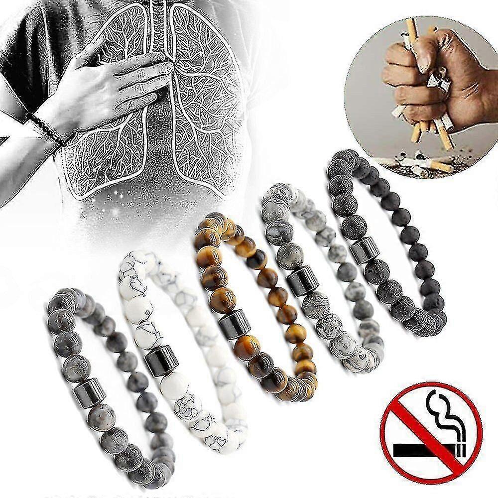 Tríplice Proteção Tabágico Pulseiras Ímã Anti Fumo Tratamento Poderoso Saúde sem fumo