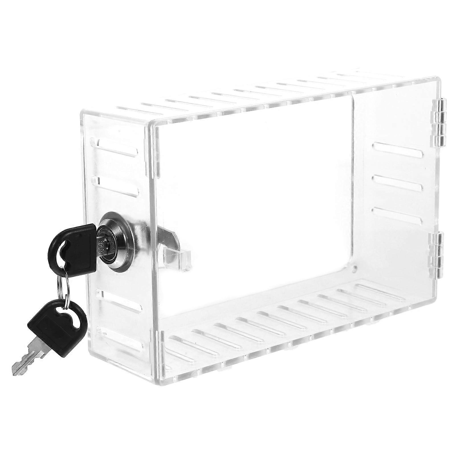 Universal Wall Thermostat Transparent Protective Box with Lock Ac Covers for inside Boxes Guards