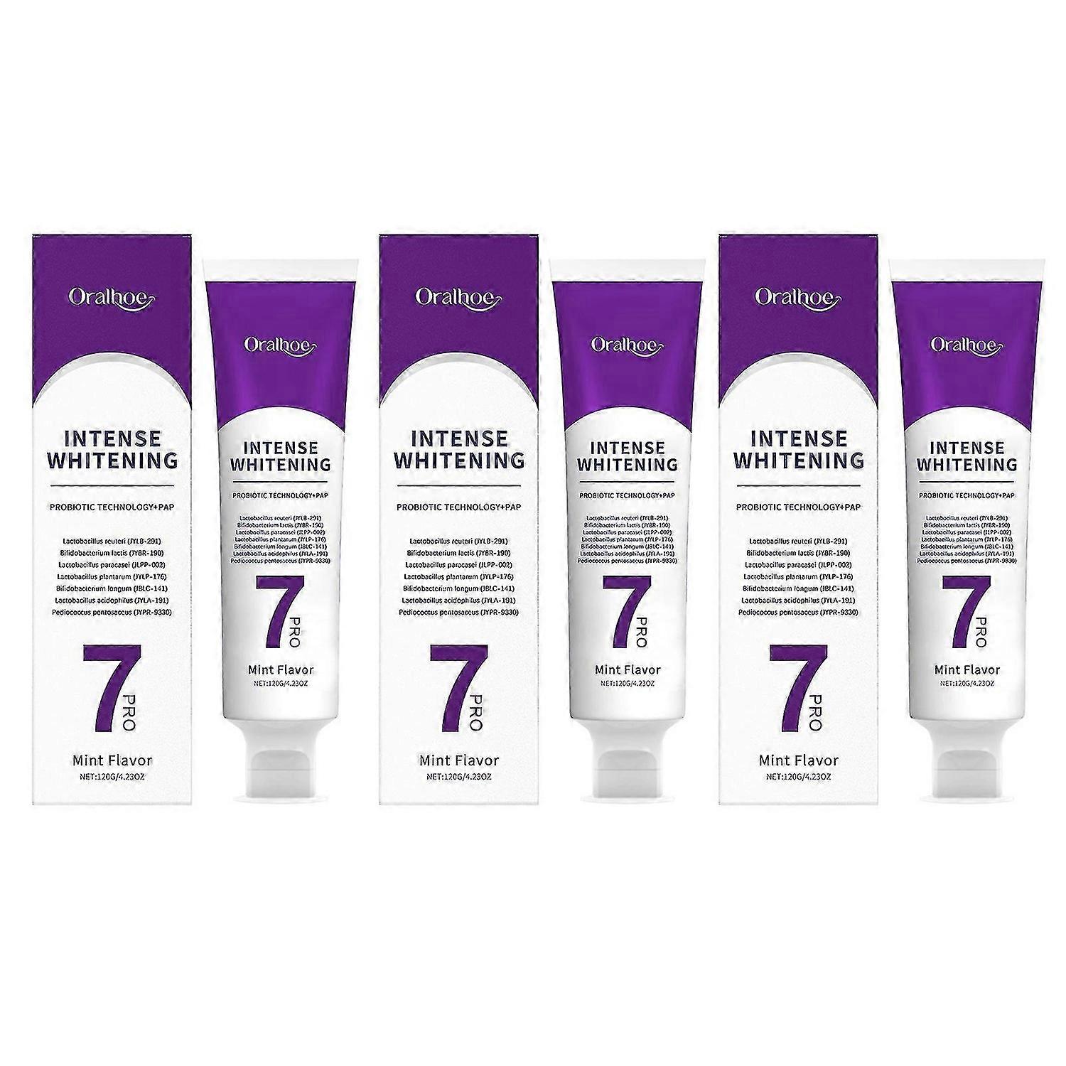 7 Pro Intenses Whitening Toothpaste 7-Pro Intensives Toothpaste Probiotics Whitening Tooth with 7 Probiotics for Deep Cleaning